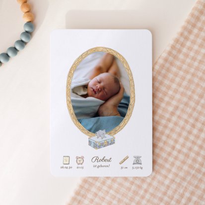 Mein erstes Porträt - blau