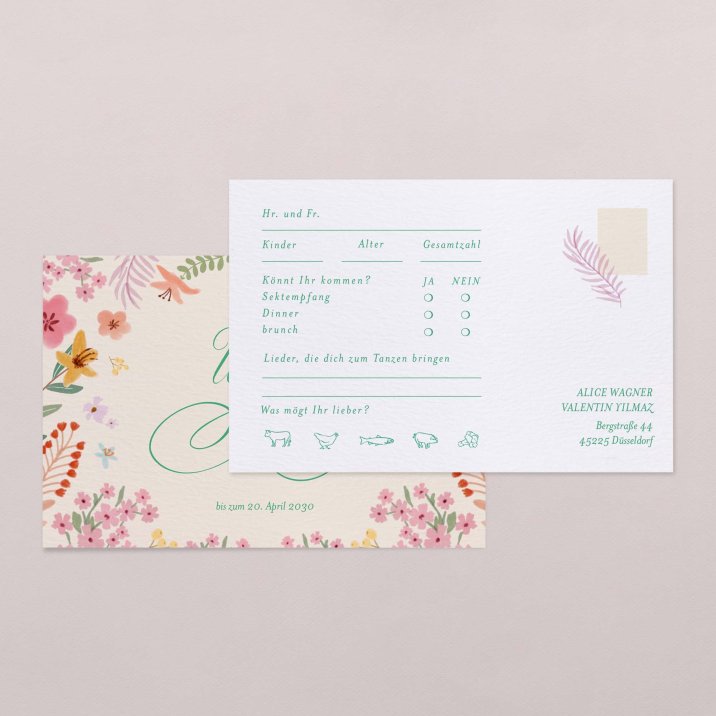 Pastel flowers