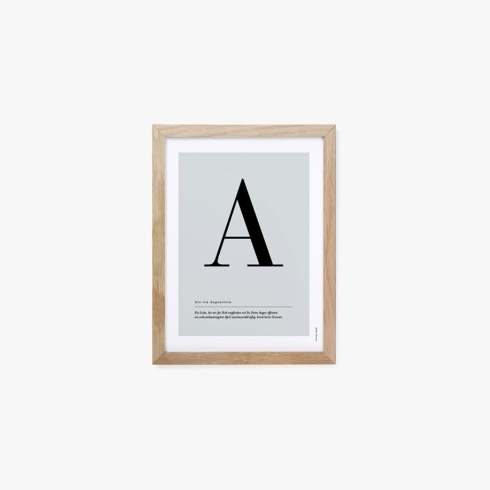 Buchstaben Poster