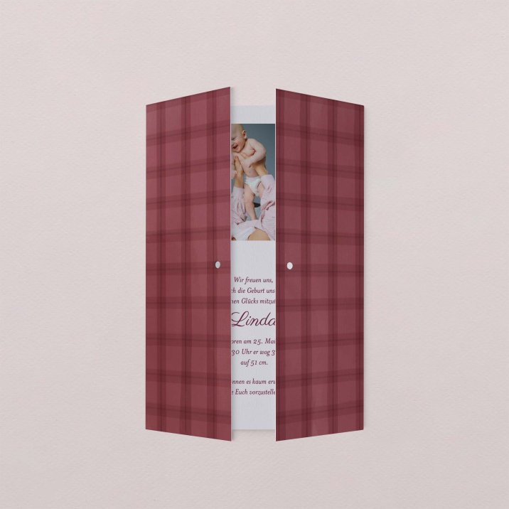 Burgundy tartan