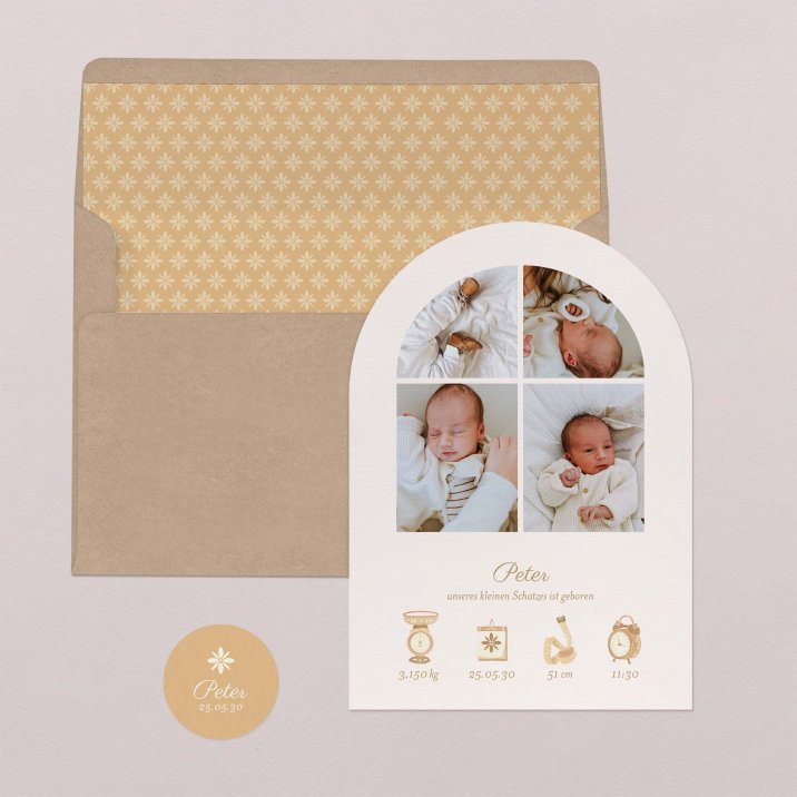 Fotostreifen - ocker