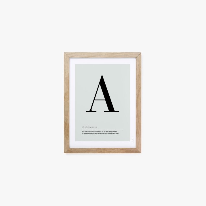 Buchstaben Poster