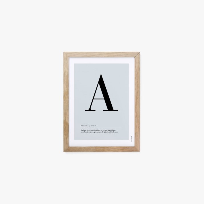 Buchstaben Poster