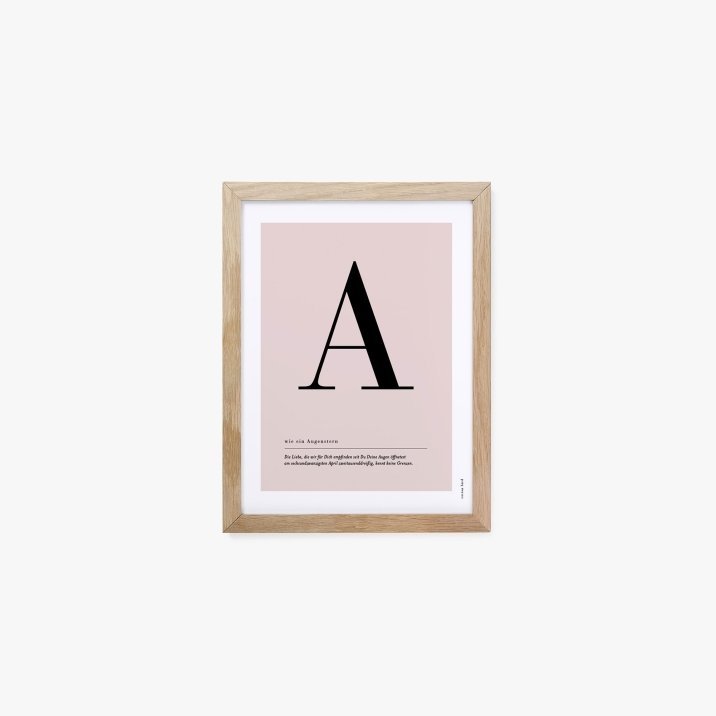 Buchstaben Poster