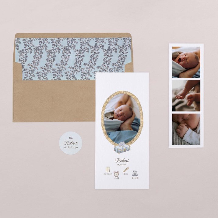 Mein erstes Porträt - blau