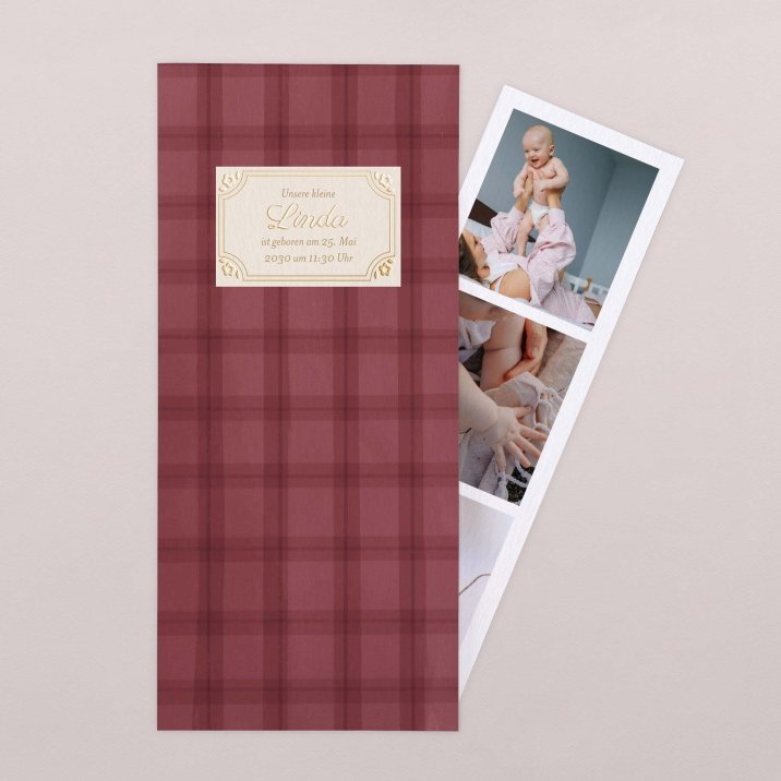 Burgundy tartan