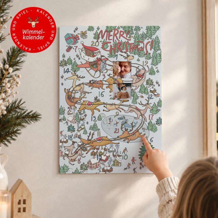 Adventskalender Weihnachtsschlitten