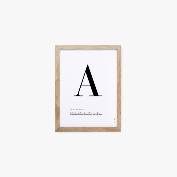 Buchstaben Poster