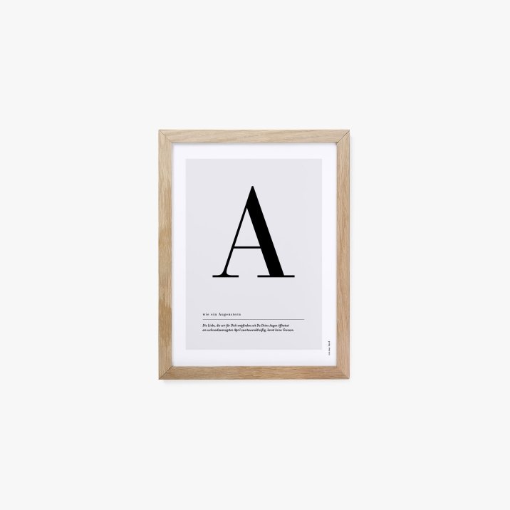 Buchstaben Poster