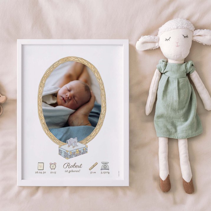 Mein erstes Porträt - blau