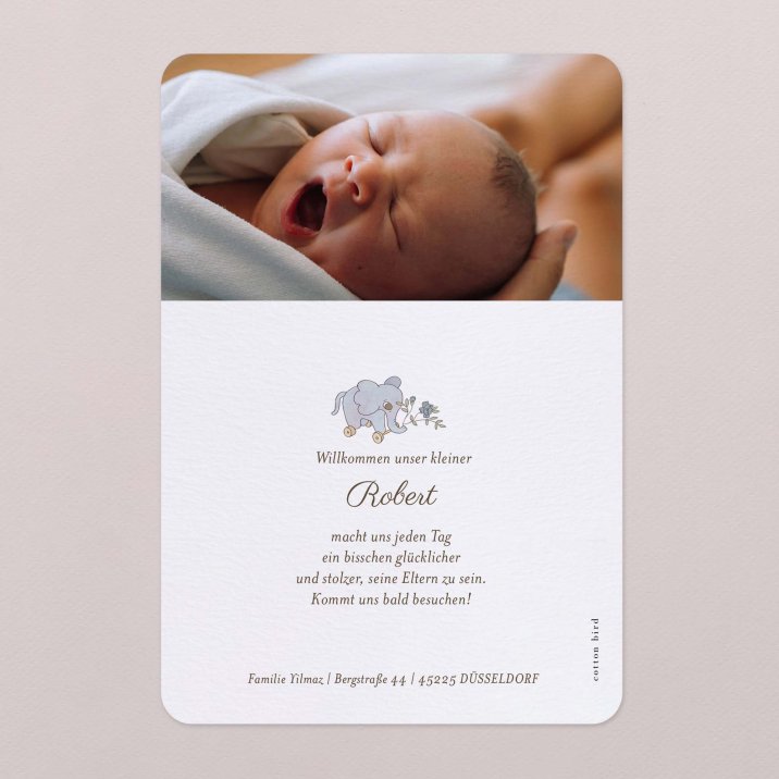 Mein erstes Porträt - blau