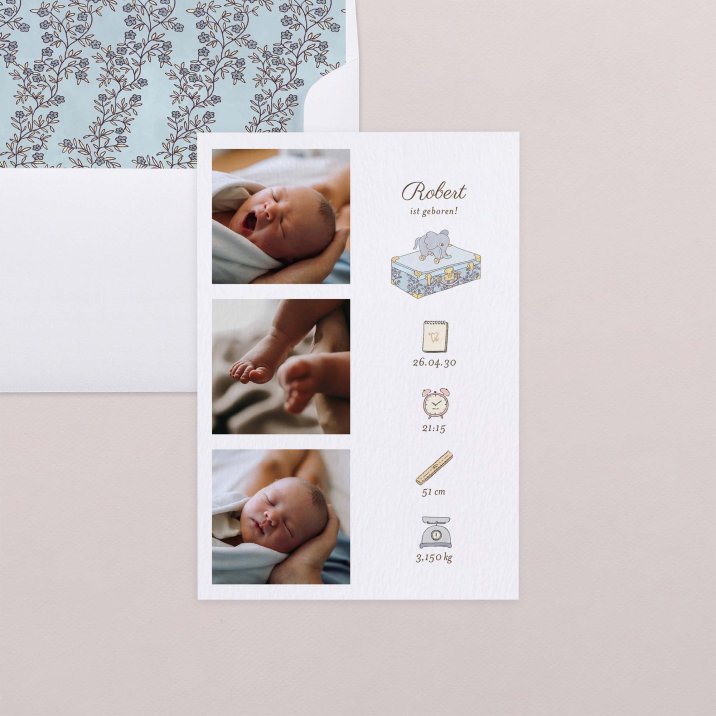 Mein erstes Porträt - blau