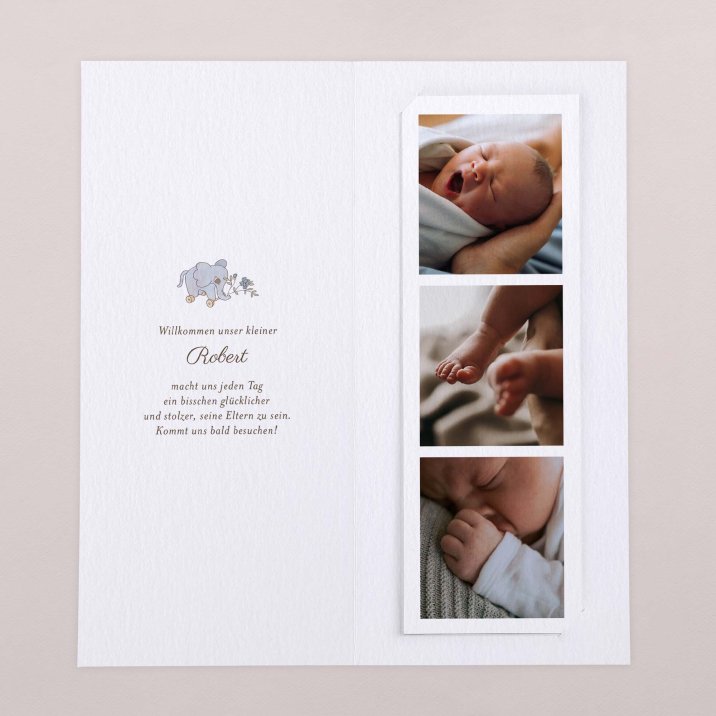 Mein erstes Porträt - blau