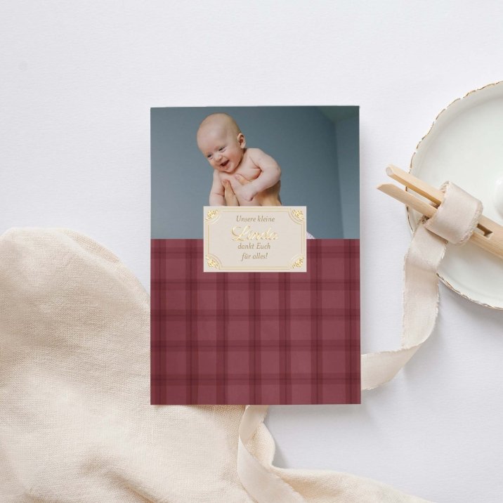Burgundy tartan