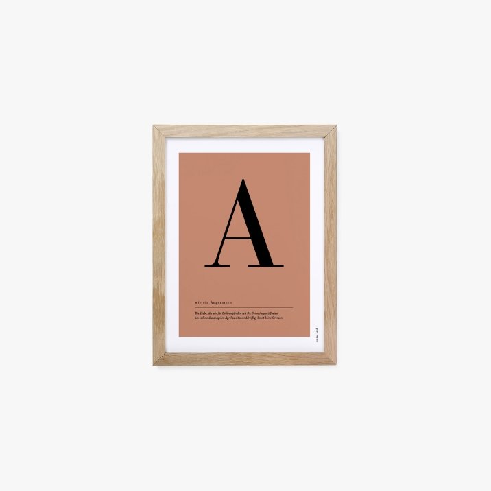Buchstaben Poster