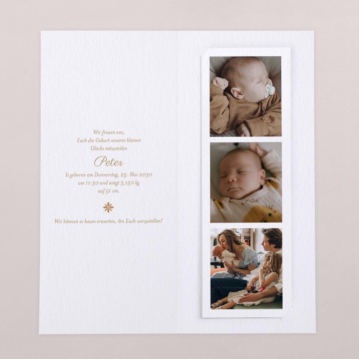 Fotostreifen - ocker