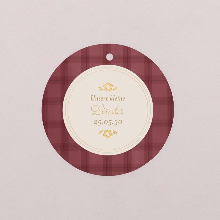 Burgundy tartan