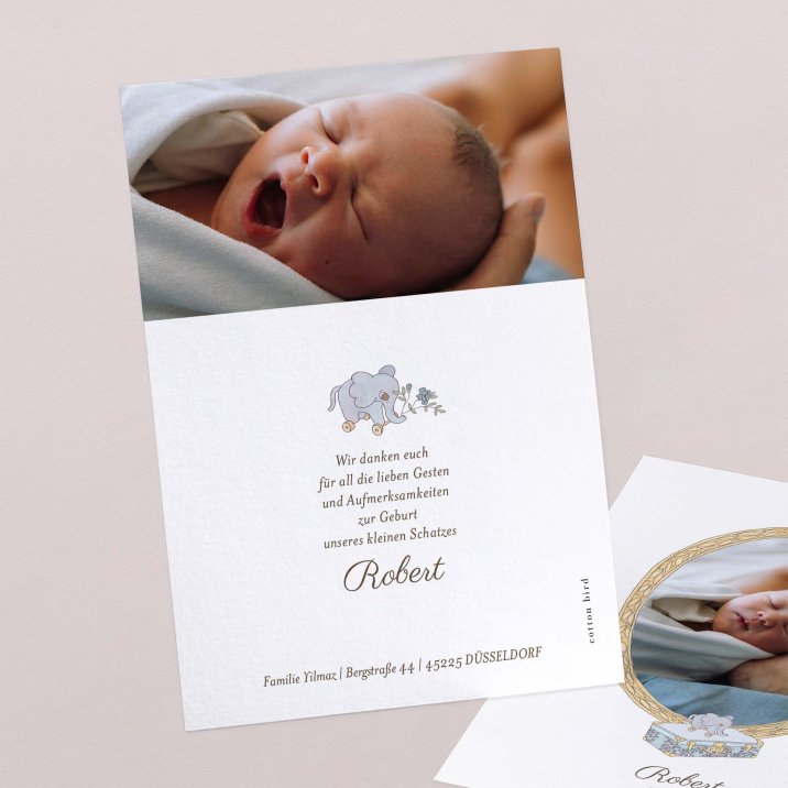 Mein erstes Porträt - blau