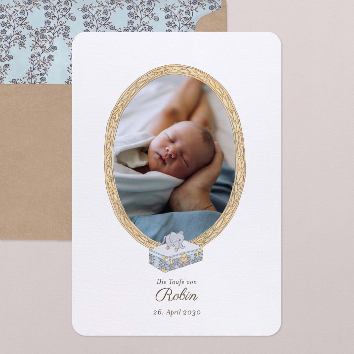 Mein erstes Porträt - blau