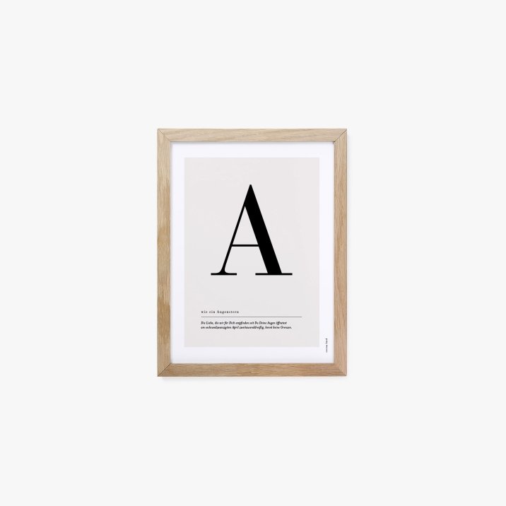 Buchstaben Poster
