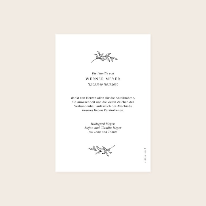 Minimalistischer Zweig