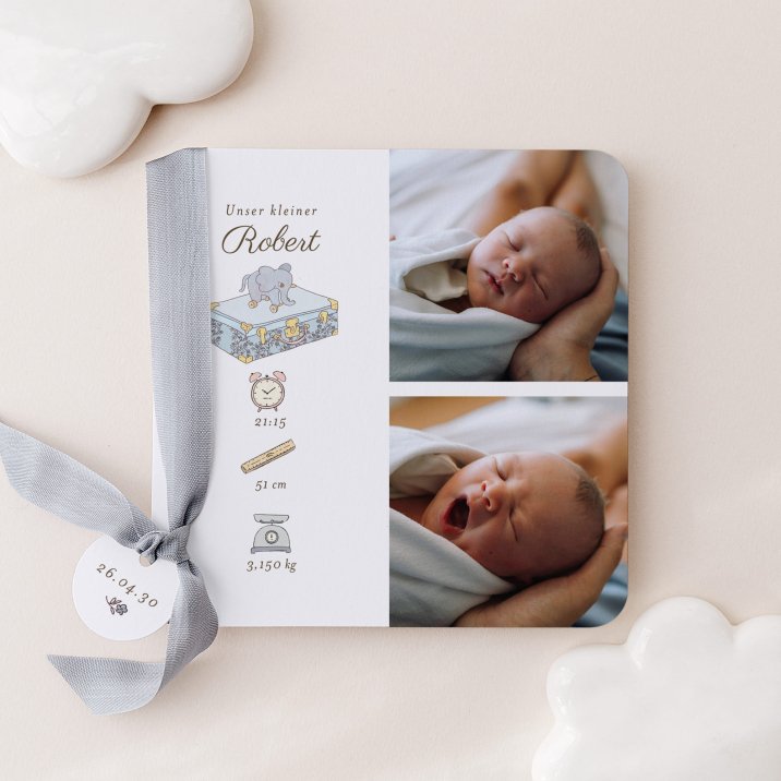 Mein erstes Porträt - blau