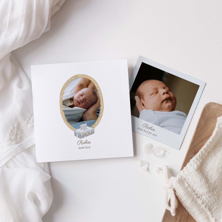 Mein erstes Porträt - blau