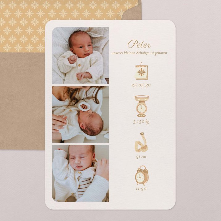 Fotostreifen - ocker