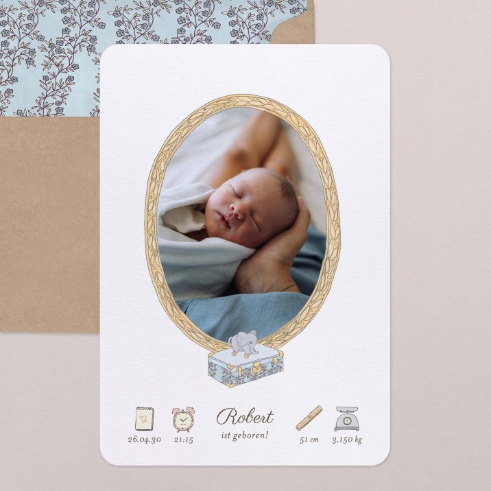 Mein erstes Porträt - blau