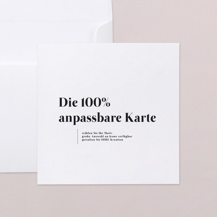100% anpassbare Karte