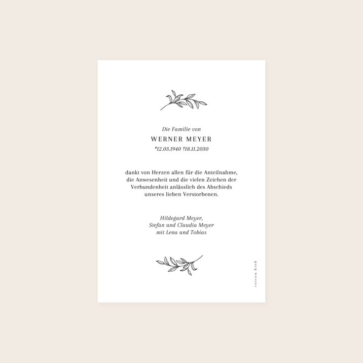 Minimalistischer Zweig