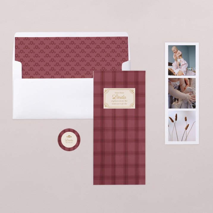 Burgundy tartan