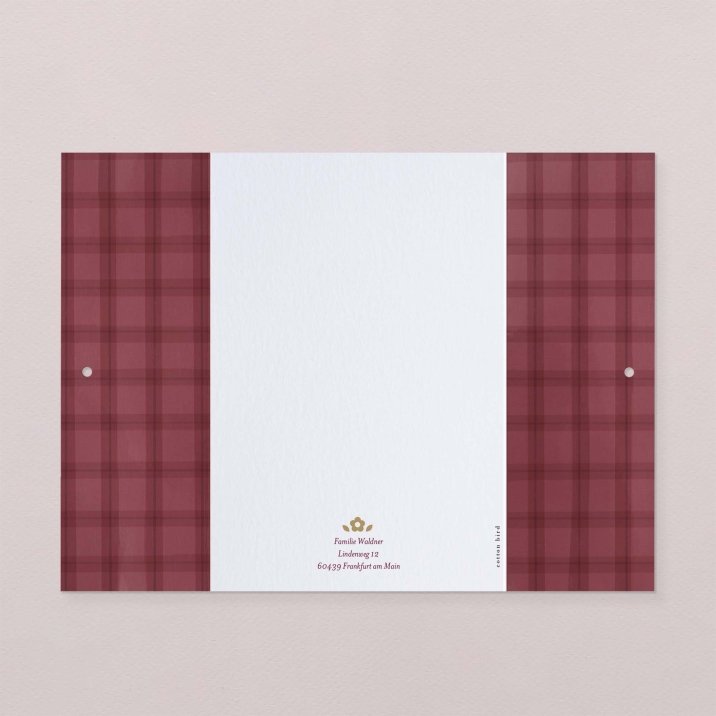Burgundy tartan