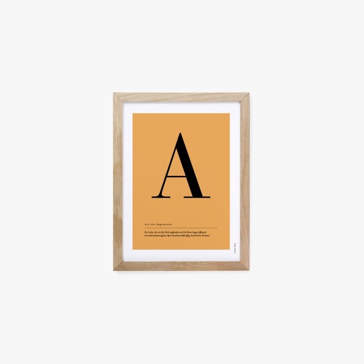 Buchstaben Poster