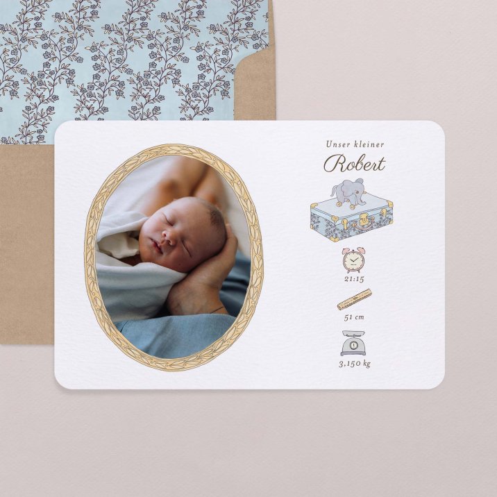 Mein erstes Porträt - blau