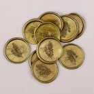 Wachs-Siegel gold, 3 cm